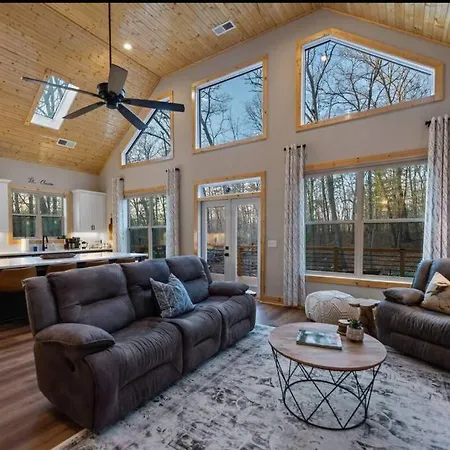 Peaceful Modern Chalet In Ellijay Exterior foto